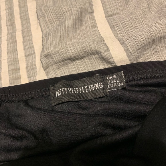 Pretty Little Thing Shape Black Ruched Front Strappy Bodycon Dress - Picture 4 of 4